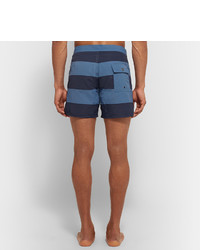 blaue horizontal gestreifte Badeshorts von Saturdays Nyc