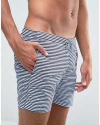 blaue horizontal gestreifte Badeshorts von Scotch & Soda