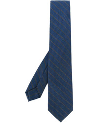 blaue horizontal gestreifte Krawatte von Barba