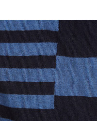 blaue horizontal gestreifte Socken von Corgi