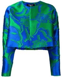 blaue Jacke mit Blumenmuster von Paule Ka
