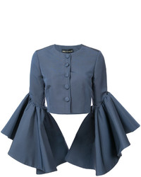 blaue Jacke von Christian Siriano