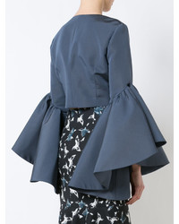 blaue Jacke von Christian Siriano