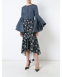 blaue Jacke von Christian Siriano