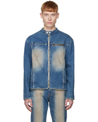 blaue Jeans Bomberjacke von TheOpen Product