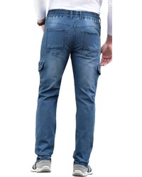 blaue Jeans Cargohose von CATAMARAN