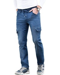 blaue Jeans Cargohose von CATAMARAN