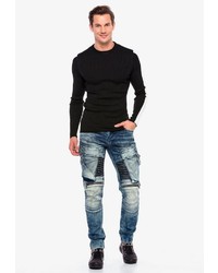 blaue Jeans Cargohose von Cipo & Baxx