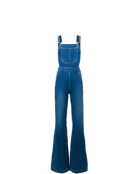 blaue Jeans Latzhose von Frame Denim