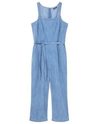 blaue Jeans Latzhose von Mango