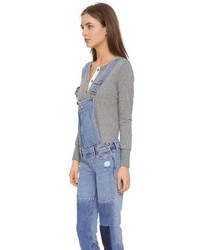 blaue Jeans Latzhose von Paige Denim