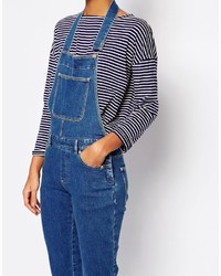 blaue Jeans Latzhose