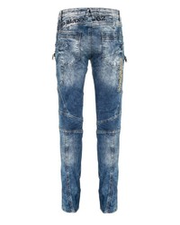 blaue Jeans mit Acid-Waschung von Cipo & Baxx