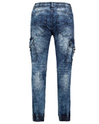 blaue Jeans mit Acid-Waschung von Urban Surface