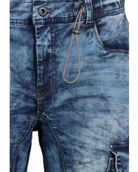 blaue Jeans mit Acid-Waschung von Urban Surface