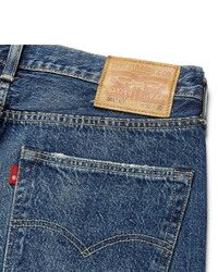 blaue Jeans mit Destroyed-Effekten von Levi's