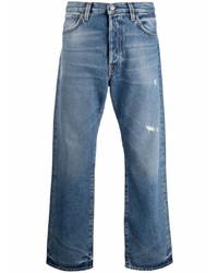 blaue Jeans mit Destroyed-Effekten von Acne Studios