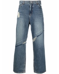 blaue Jeans mit Destroyed-Effekten von Ader Error