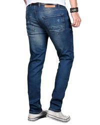 blaue Jeans mit Destroyed-Effekten von Alessandro Salvarini