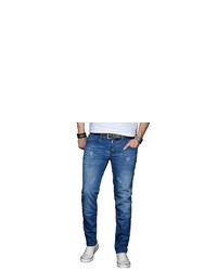 blaue Jeans mit Destroyed-Effekten von Alessandro Salvarini