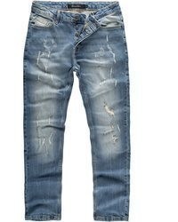 blaue Jeans mit Destroyed-Effekten von Amaci&Sons