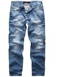 blaue Jeans mit Destroyed-Effekten von Amaci&Sons