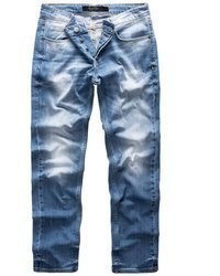 blaue Jeans mit Destroyed-Effekten von Amaci&Sons