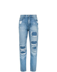 blaue Jeans mit Destroyed-Effekten von Amapô