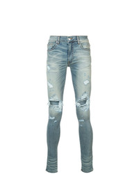 blaue Jeans mit Destroyed-Effekten von Amiri
