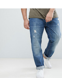 blaue Jeans mit Destroyed-Effekten von BadRhino