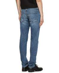 blaue Jeans mit Destroyed-Effekten von Dolce & Gabbana