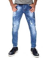 blaue Jeans mit Destroyed-Effekten von Bright Jeans