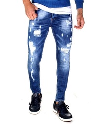 blaue Jeans mit Destroyed-Effekten von Bright Jeans