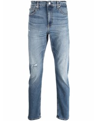 blaue Jeans mit Destroyed-Effekten von Calvin Klein Jeans