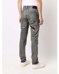 blaue Jeans mit Destroyed-Effekten von Philipp Plein