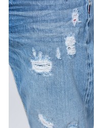 blaue Jeans mit Destroyed-Effekten von Camp David