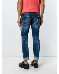 blaue Jeans mit Destroyed-Effekten von DSQUARED2