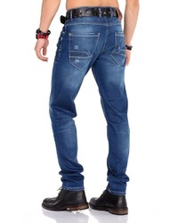 blaue Jeans mit Destroyed-Effekten von Cipo & Baxx