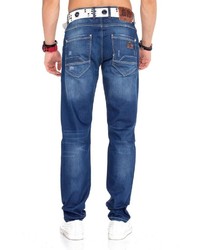 blaue Jeans mit Destroyed-Effekten von Cipo & Baxx