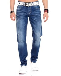 blaue Jeans mit Destroyed-Effekten von Cipo & Baxx