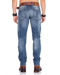 blaue Jeans mit Destroyed-Effekten von Cipo & Baxx