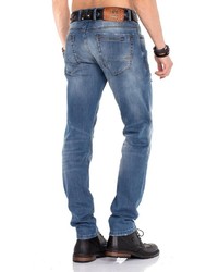 blaue Jeans mit Destroyed-Effekten von Cipo & Baxx