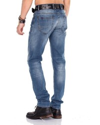 blaue Jeans mit Destroyed-Effekten von Cipo & Baxx