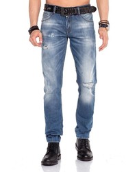 blaue Jeans mit Destroyed-Effekten von Cipo & Baxx