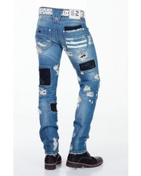 blaue Jeans mit Destroyed-Effekten von Cipo & Baxx