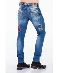 blaue Jeans mit Destroyed-Effekten von Cipo & Baxx