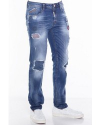 blaue Jeans mit Destroyed-Effekten von Cipo & Baxx