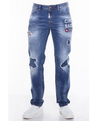 blaue Jeans mit Destroyed-Effekten von Cipo & Baxx