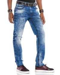 blaue Jeans mit Destroyed-Effekten von Cipo & Baxx