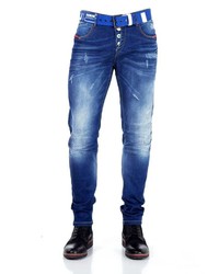 blaue Jeans mit Destroyed-Effekten von Cipo & Baxx